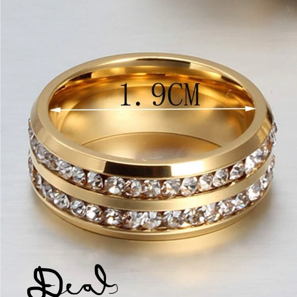 GOLD DIAMOND BRIDAL WEDDING BAND - Picture 4 of 4